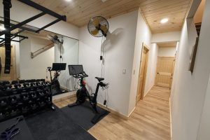 brookside-retreat-wilmington-ny-cabin-rental-workout